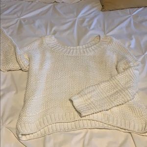 CJLA “Jaymee” Oversized knit sweater- white- Small